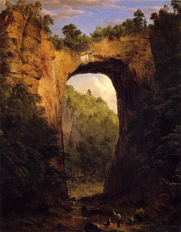 Frederic Edwin Church Natural Bridge Virginia Sweden oil painting art